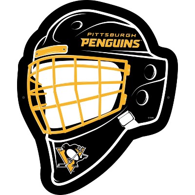 Evergreen Ultra-Thin Edgelight LED Wall Decor, Helmet, Pittsburgh Penguins- 15.6 x 19 Inches Made In USA