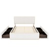 NicBex Full/Queen Size Upholstered Bed Frame with FLeece Headboard and Footboard,Platform Bed Frame with 4 Drawers,No Box Spring Needed,Easy Assembly - 3 of 4
