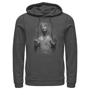 Men's Star Wars: The Empire Strikes Back Han Solo Carbonite Distressed Pull Over Hoodie - 1 of 4