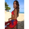 Moda Minx Contrast Cove 'Red & Navy' Micro Skirt - 3 of 4