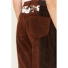 Women's High Rise Suede Patchwork Straight Cropped Jeans - Rock & Roll Denim - 4 of 4