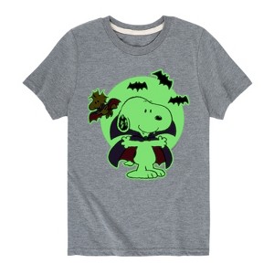 Boys' - Peanuts - Vampire Snoopy Short Sleeve Graphic T-Shirt - 1 of 4