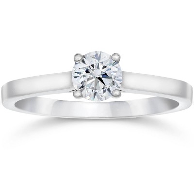 Pompeii3 5/8ct Diamond Solitaire Engagement Ring 14K White Gold