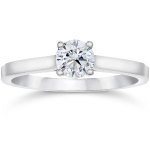 Pompeii3 5/8ct Diamond Solitaire Engagement Ring 14K White Gold - 1 of 4