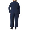 Agnes Orinda Women's Plus Size Suit Two Piece Outfits Business Office Blazer and Pants Suit Set - 4 of 4