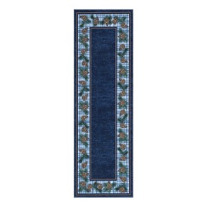 COZONY Washable Plaid Christmas Area Rug for Entryway Kitchen Laundry Room - 1 of 4