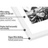 Americanflat 8x12 Picture Frame in White - Displays 6x8 With Mat and 8x12 Without Mat - Set of 5 Frames with Sawtooth Hanging Hardware - 4 of 4