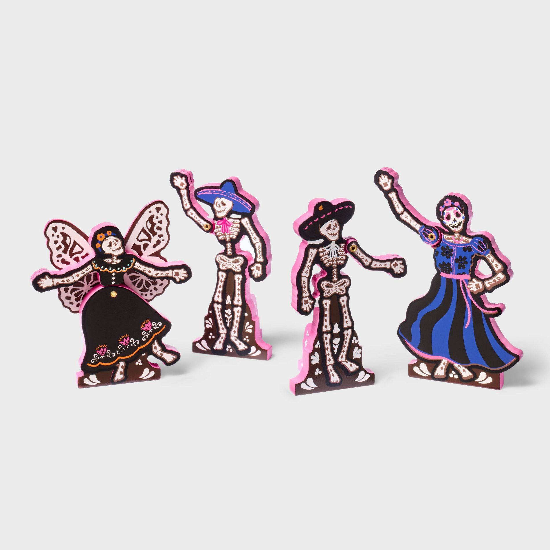 Día de Muertos 4pk Mini Figurine Set