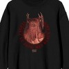 Yellowjackets - Versez Le Sang Mes Beaux Amis, Scary Creature in Mesh, Logo, Black Adult Crew Neck Sweatshirt - 2 of 3
