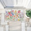 Stupell Industries Springtime Wildflower Blossoms Printed Outdoor Door Mat, design by Jenny Faw, 18"x30" - 4 of 4