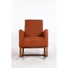 CIPACHO Mid Century Modern Accent Chair with Wood Frame, Upholstered Living Room Chairs , Reading Armchair for Bedroom Sunroom - 4 of 4