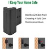 DOMETOUR Home Security Door Lock Child Proof Reinforcement Lock 800lbs Metal Safety Latch for Kids, Front & Interior Doors - 3 of 4
