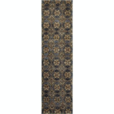 Oriental Weavers Andorra 6883C Blue/ Gold Indoor Area Rug - 2'6" x 12'