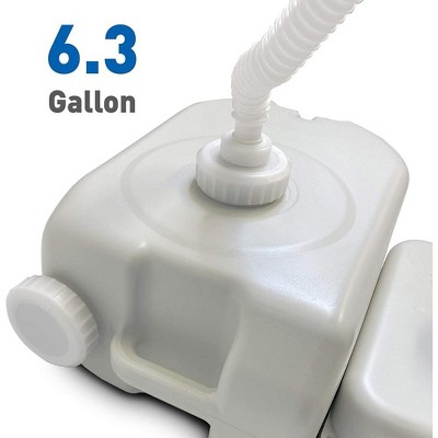 White Freestanding Portable Handwash Sink with Sewage Tank