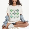 S.W.Smiley St. Patrick's Smiley Chart - Women's Garment Dyed Graphic T-Shirt - 3 of 4