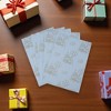 Unique Bargains Gift Wrap Paper Glossy Coated Paper 27.56inchx19.69inch 5 Pcs - 2 of 4