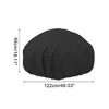 Unique Bargains Dustproof Fire pit stove Dust Cover 48.03"x48.03"x18.11" Black 1 Pc - 4 of 4