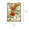 Chloe Lighting Sunflower Animal Tiffany-Glass Window Panel 24" Tall - 3 of 3