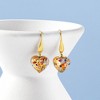 Ross-Simons Italian Murano Glass Multicolored Heart Drop Earrings in 18kt Gold Over Sterling For Women - 4 of 4