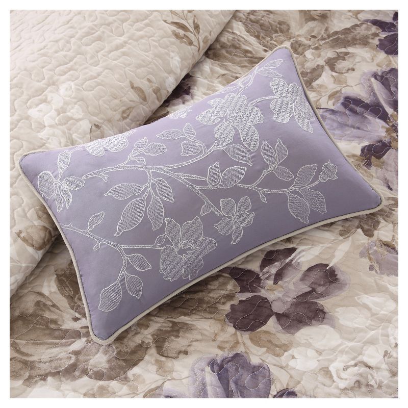 Willow Watercolor Floral Quilted Coverlet Set - 6pc, 6 of 10
