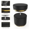 Dolonm 360°swivel stool, height-adjustable, PU leather, for make-up stool, footstool, table stool - 3 of 4