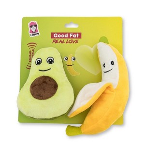 American Pet Supplies Avocado & Banana Squeaker Dog Chew Toy Gift Set – Plush Dog Toy - 1 of 4