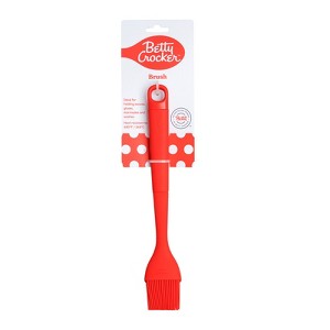 Betty Crocker Silicone 11 Inch Brush, Red - 1 of 4