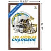 Trends International NFL Los Angeles Chargers - Drip Helmet 20 Framed Wall Poster Prints - 3 of 4
