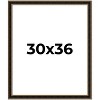 PosterPalooza | Ornate Brown Picture Frame - UV Acrylic, Foam Board Backing, Hanging Hardware - 2 of 4