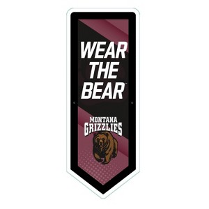 Evergreen Ultra-Thin Glazelight LED Wall Decor, Pennant, University of Montana- 9 x 23 Inches Made In USA - 1 of 4