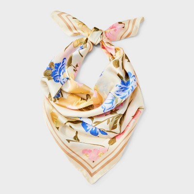 Garden Party Floral Print Bandana Scarves - A New Day™