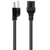 Monoprice Heavy Duty Power Cord - 10 Feet - Black | NEMA 5-15P to IEC 60320 C15, 14AWG, 15A, SJT, 125V, Works With PCs, Monitors, Scanners, & Printers - 2 of 4