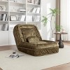 70" Velvet Best Human Sized Dog Bed Pet And Human Friendly Pet Beds, Adjustable Bean Bag Floor Sofa with Massage Pillow & 2 Soft Pillows-Cuddlewood - 3 of 4