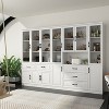 Famapy Large Combo Storage Cabinet Glass Doors  Modular Cabinets - 3 of 4