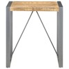 vidaXL Dining Table 27.6"x27.6"x29.5" Solid Rough Mango Wood - 2 of 4