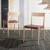 Eluned Leather Dining Chair (Set Of 2)  - Safavieh - 2 of 4
