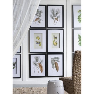 Set of 2 Black Framed Botanical Fruit Wall Art