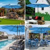 Yescom 13ft XL Heavy Duty Solid Wood Outdoor Patio Umbrella with Base Parasol Wheels Stand for Bistro Market Table Garden Deck Yard Poolside - 3 of 4