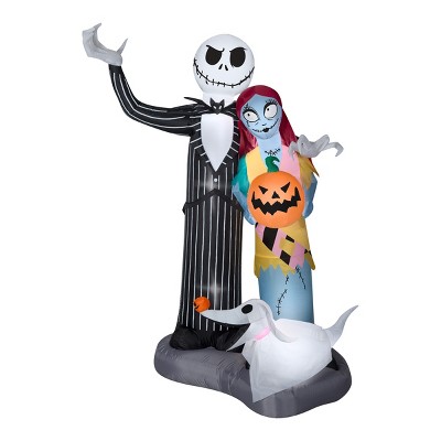 National Tree Company 6' Halloween The Nightmare Before Christmas Jack Skellington and Friends Inflatable Decoration