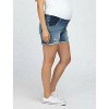 Women's Under the Belly  Cut Off Denim Maternity Short | Motherhood Maternity - 3 of 3