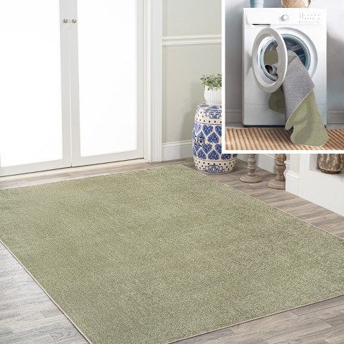 Jonathan Y Twyla Classic Solid Low-pile Machine-washable Sage Green 4 ...