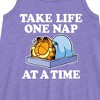 Girls' - Garfield - Take Life One Nap Graphic Sleeveless Aline Dress - 2 of 3