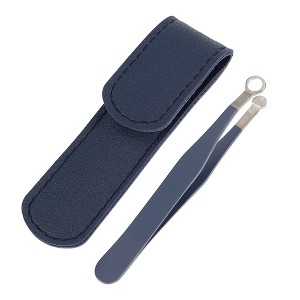 Unique Bargains Round Head Nose Hair Tweezers Eyebrow Clippers Trimmer 3.31"x0.35" 1 Set - 1 of 4