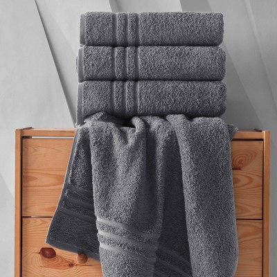Hawmam Yellow Turkish Cotton 4-Piece Bath Towel Set