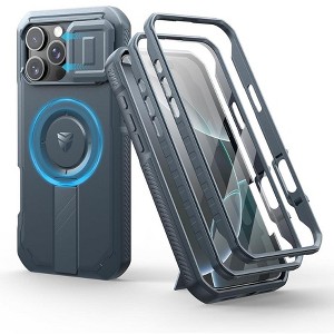 Dexnor for iPhone 16 Pro Max Case with Slide Camera Cover & Adjustable Kickstand & Built-in Screen Protector,Compatible with MagSafe Cases - 1 of 1