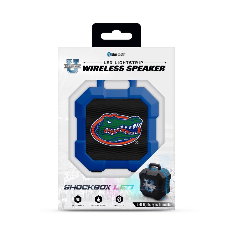 NCAA Florida Gators LED Shock Box Bluetooth Speaker, 3 of 5