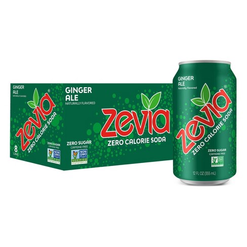 Zevia Ginger Ale Zero Calorie Soda - 8pk/12 fl oz Cans - image 1 of 4