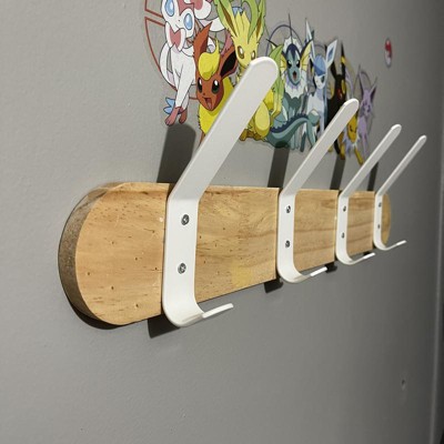 Metal And Wood Hanging Kids' Wall Hooks White - Pillowfort™ : Target