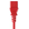 Monoprice Power Cable / Cord - 3 Feet - Red | 18AWG 3 Conductor PC Power Connector Socket 10A (NEMA 5-15P to IEC 60320 C13) - image 4 of 4