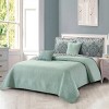 Evo Bytes 5-Piece Bedding Quilt Set – Printed Microfiber Lightweight Bedding with Quilts, Pillow Shams & Decorative Pillows-King - 2 of 4